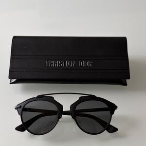 CHRISTIAN DIOR So Real Aviator Sunglasses.